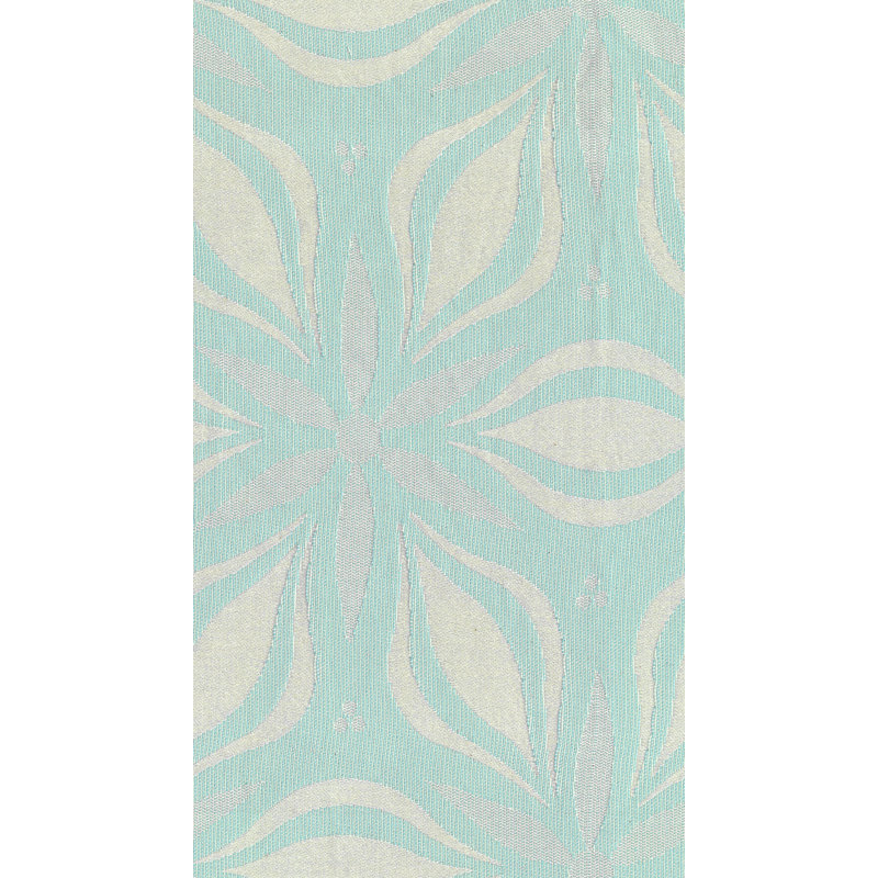 Dellview Retro Floret Eyelet Opaque Curtains, 145 W x 225 D cm, Turquoise/Beige