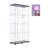 Lighted Two Door Glass Cabinet Glass Display Cabinet With 4 Shelves-1865153292