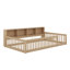 Lit au sol avec armoires de rangement et ports USB-866170891
