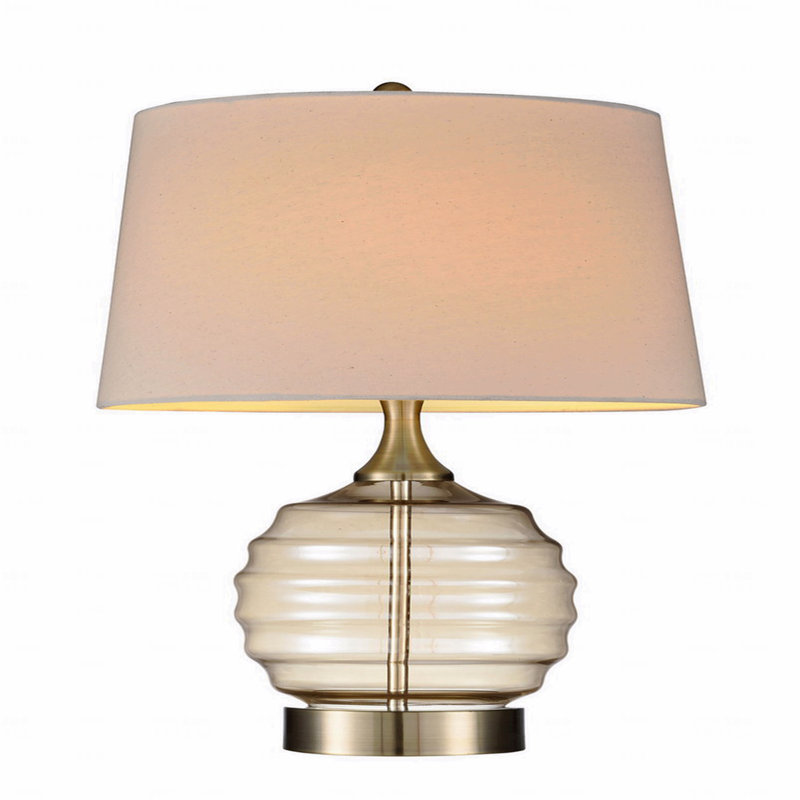 Lampe de table - Matériau décoratif en verre de soleil toscan 22,5 po