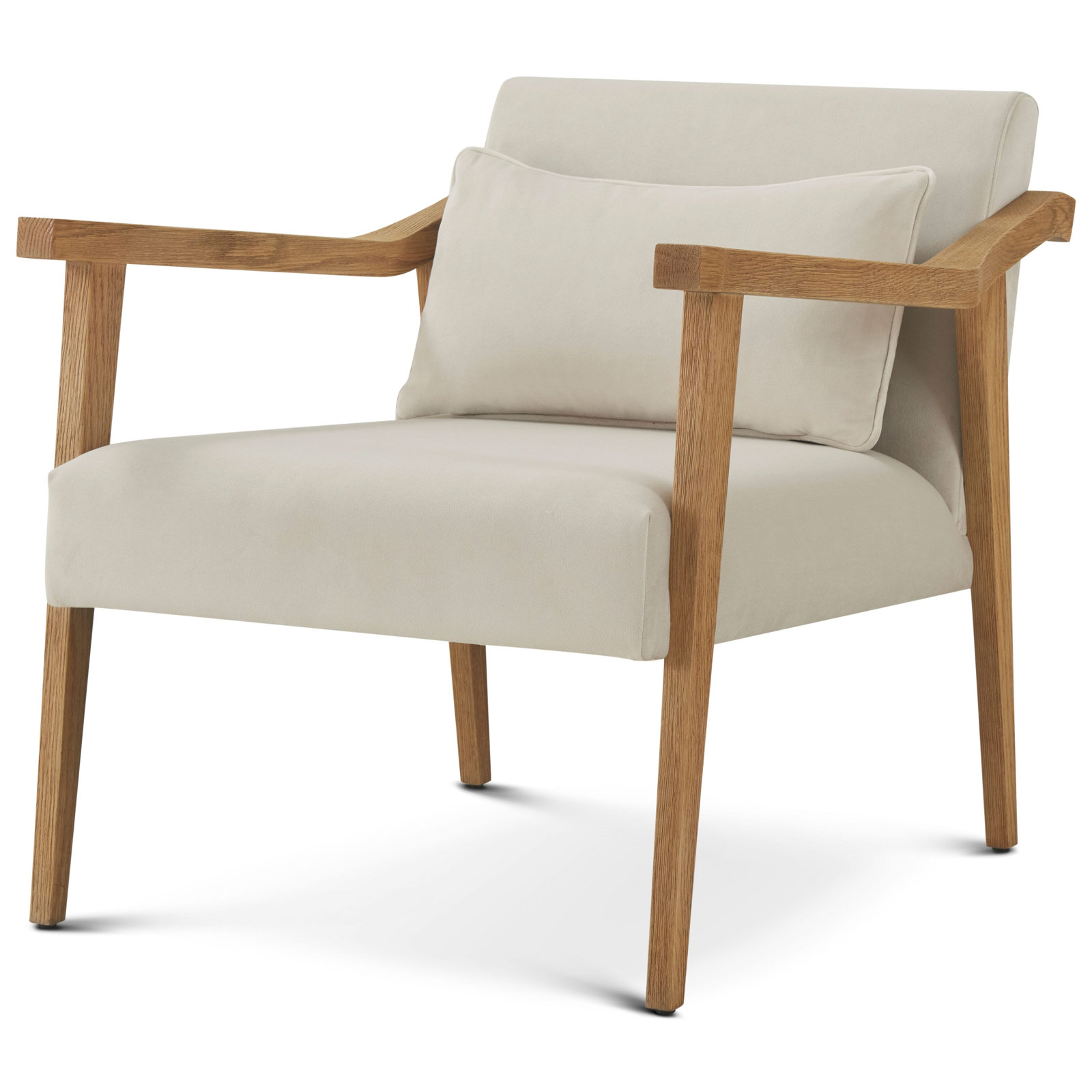 Upholstered Accent Chair, Natural