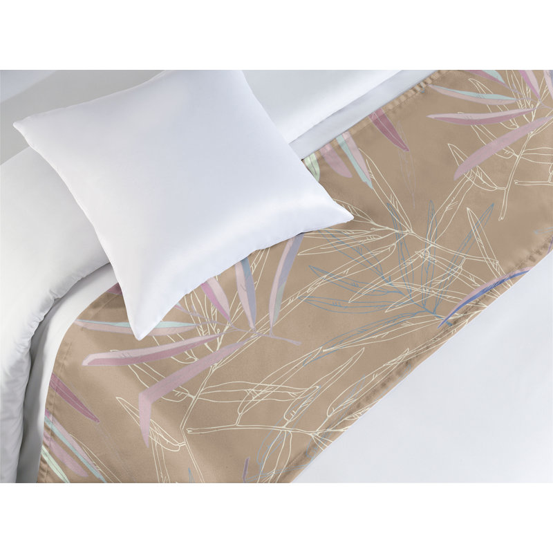 Tapis de lit Ambesonne Leafy Design, Lit simple