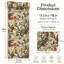 Floral Birds Peel and Stick Wallpaper, Vintage Botanical Pattern, Beige