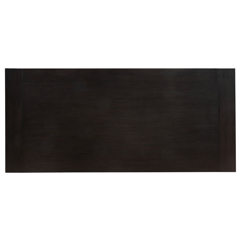 Guelda Rectangular Dining Table Set Distressed Noir, 5