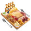 Bamboo Cheese Board Gift Set – Charcuterie Serving Tray With Cutlery For Entertaining