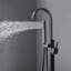 Robinet de baignoire autoportant monocommande à fixation au sol avec douche à main-126707559