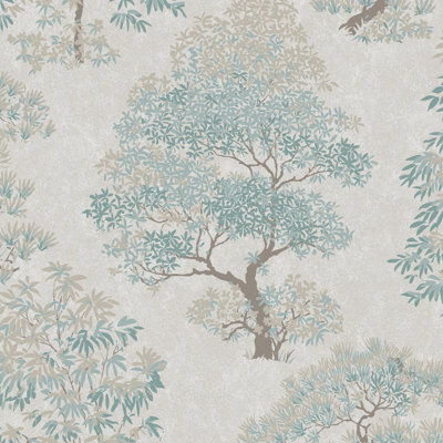 Superfresco Elmwood Duck Egg Wallpaper