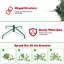 Arbre de Noël au crayon vert 7 pi - Arbre en PVC mince avec 469 pointes, conception compacte, support en métal stable, parfait pour les petits espaces et les coins