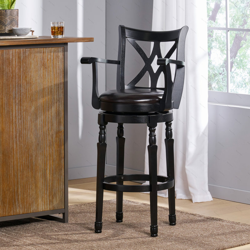 Tabouret de bar en cuir Celine