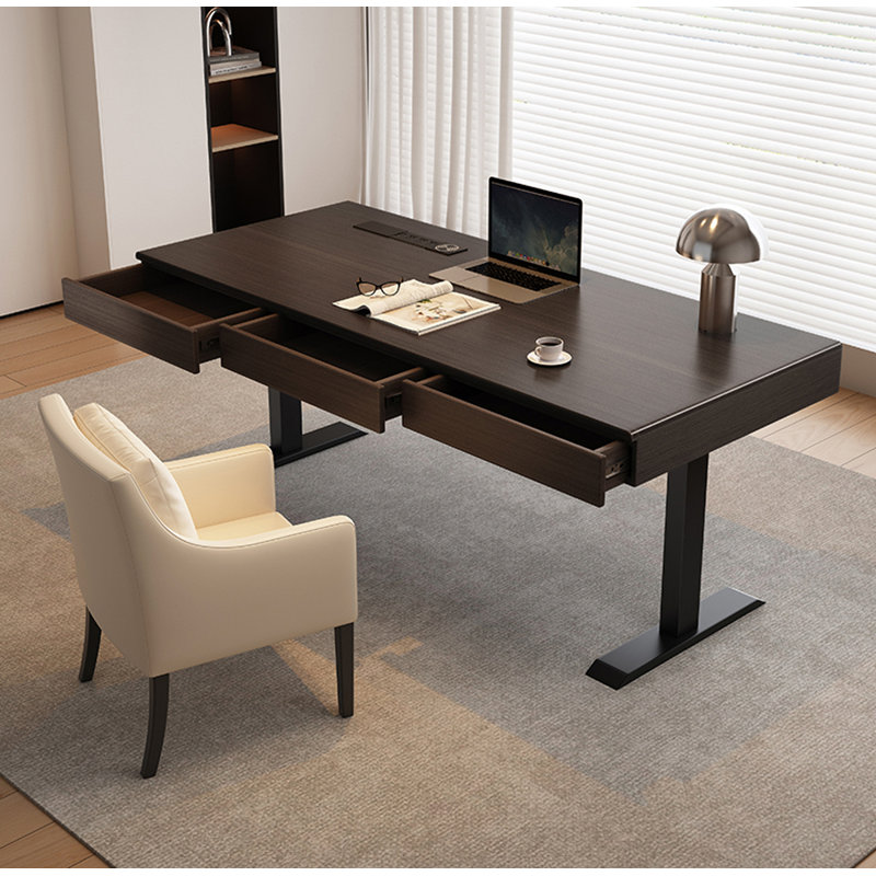 Bureau électrique italien à hauteur réglable Italian Minimalist Smart, 29.5" H x 63" W x 27.6" D