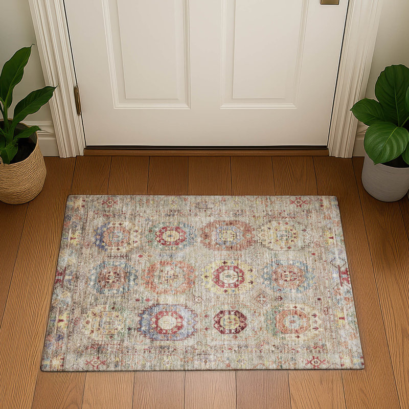 Tapis Premium lavable à la machine Mayfield AMF2227, Beige, 1 pi 8 po x 2 pi 6 po