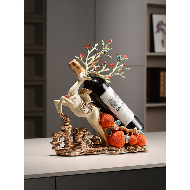 Craigsville Tabletop Wine Bottle Rack, Beige