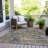 Machine Washable Indoor/Outdoor Xhevrie Navy Rug-1685645584