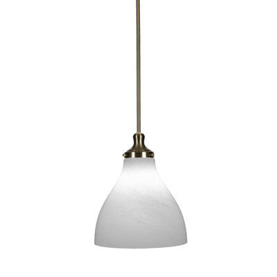 Juno Stem Hung Pendant With 11.75" Glass