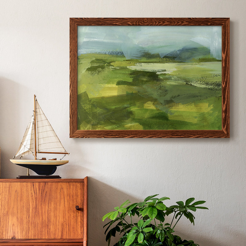 Emerald View IV - Reproduction de photo sur toile, Cadre érable, H 26 po x l 38 po x P 1,5 po