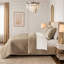 Mini ensemble de couvre-lit en velours 3 pièces, taupe-134532948-134532950