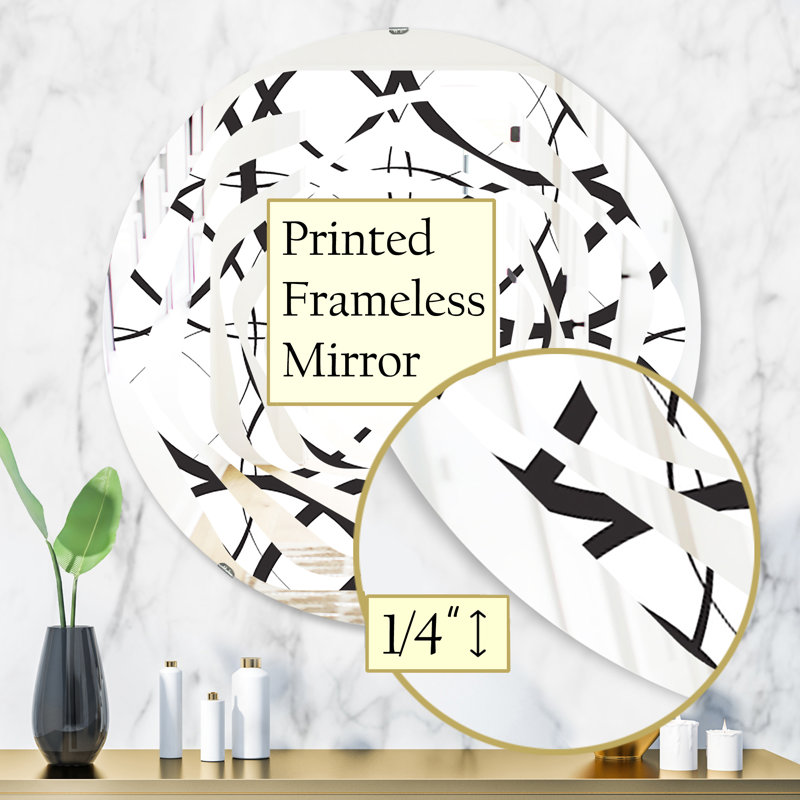 Miroir mural Whirl, H 31,5 po x l po