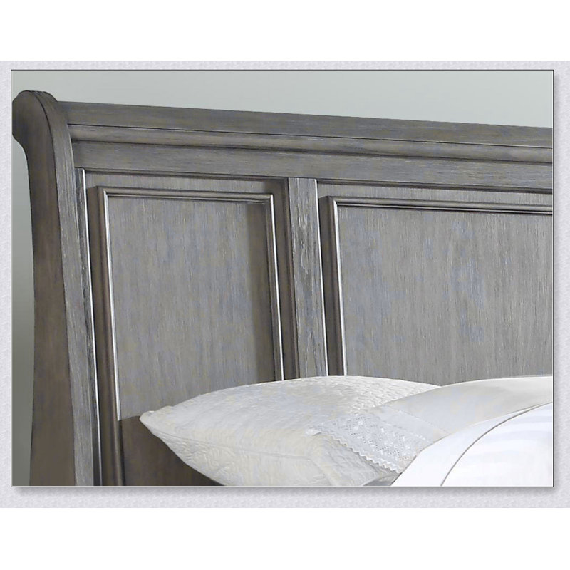 Storage Bed, Antique Gray, Queen