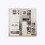 Armoire de cuisine avec support à micro-ondes 66,5 "avec support pour micro-ondes HOMCOM, 8 tablettes de porte, tablettes réglables, armoire à nourriture pour salle à manger, blanc