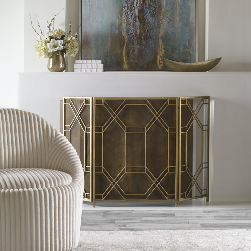 Hadlock Iron Fireplace Screen