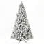 Arbre de Noël enneigé 9 pi avec 650 lumières UL blanc chaud, embouts en PVC de 1930 et fil mémoire dépliable-256815653