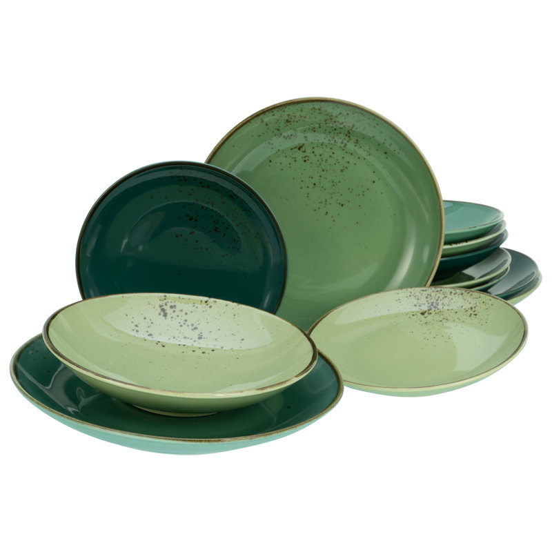 NATURE COLLECTION Piece Stoneware Dinnerware Set - Service for 4