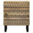 vidaXL Bedside Cabinet Black Solid rough mango wood, iron Small-1258529058