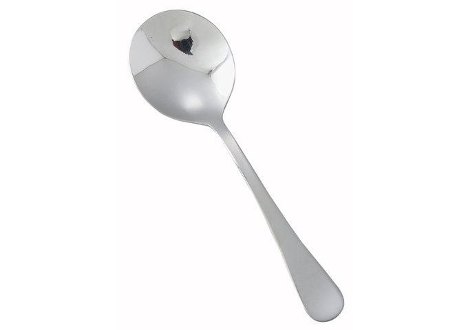 Cuillère à bouillon en acier inoxydable Elite, poids lourd, 7,25 po (paquet de 12)