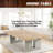 Barrington 9 ft Aurora Outdoor Ping Pong Table Easy Assembly Official Size Combo Dining and Tennis Table with Removable Metal Net and Fitted Table Cover