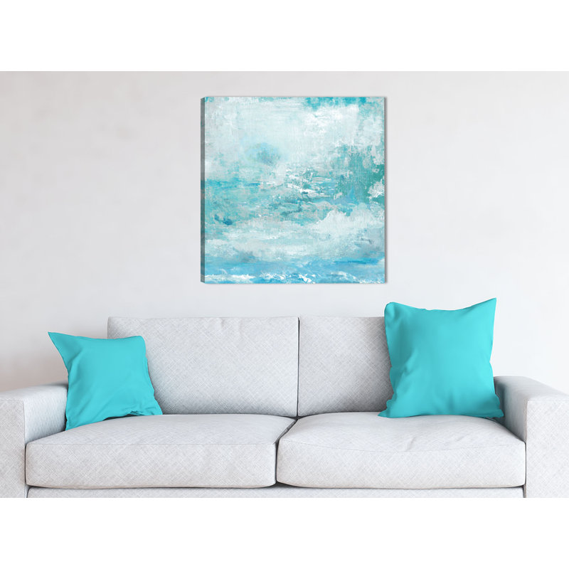 Aqua Skies - reproduction sur toile tendue, H 36 po x l 36 po x 1,5 po