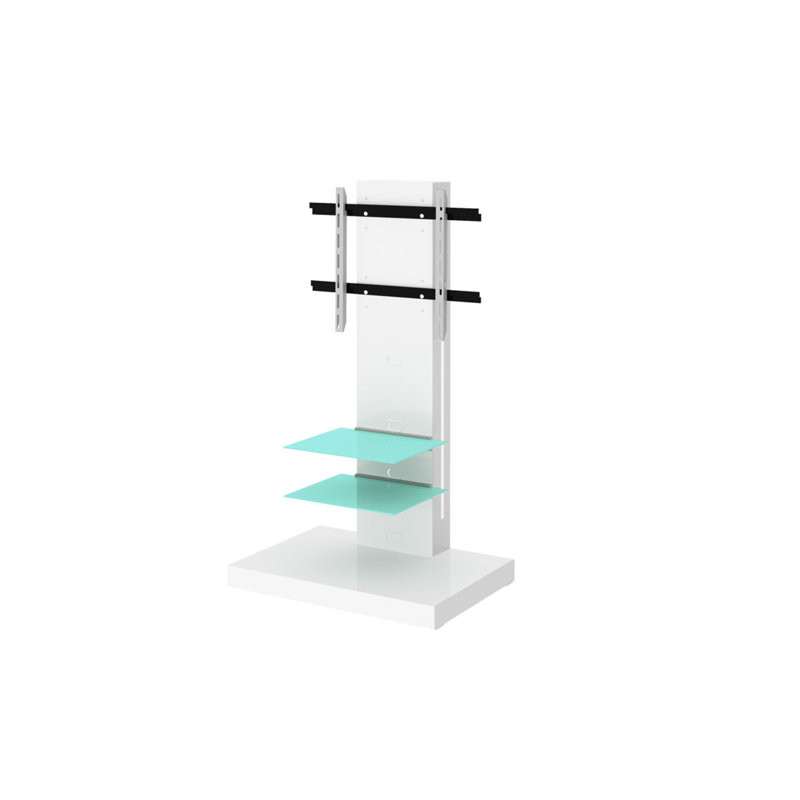 Koio Brayden Studio® Single Screen Floor Stand Mount, White