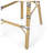 Outdoor PE Rattan French Bar Stool with Aluminum Frame, White and Black