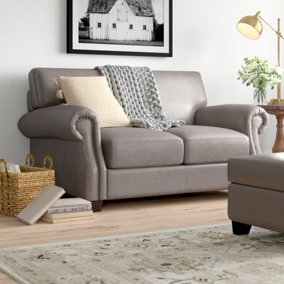 Eduartina 62'' Genuine Leather Loveseat