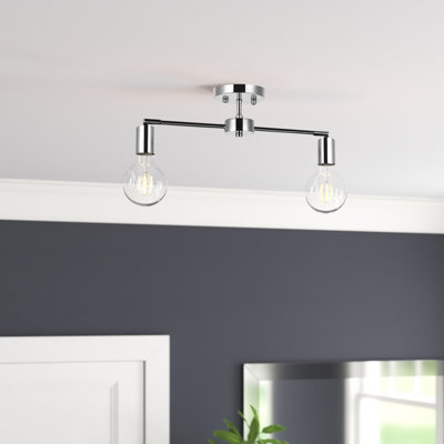 Plafonnier semi-encastré 21,5 po 2 lumières Hannigan