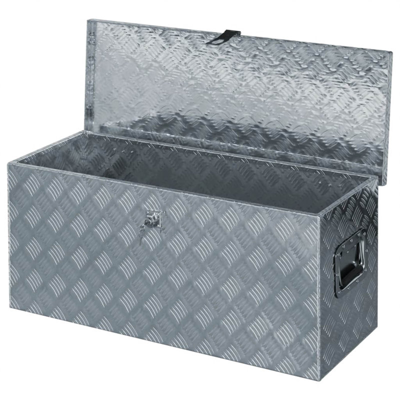 Ailene Aluminium Garden Box 90.5X35x40 Cm Silver