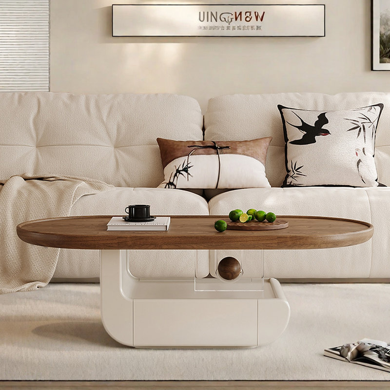 Table basse de style crème médiévale