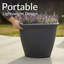 Pot de fleurs d'extérieur en polyrésine Kristie-1513175348