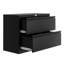 Classeur en métal verrouillable à 2 tiroirs, organiseur de rangement de documents compact avec tiroirs coulissants pour papier lettre, légal et A4, assemblage facile pour la maison et le bureau
