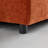 Armless Sofa Couch with Ottoman-890879476