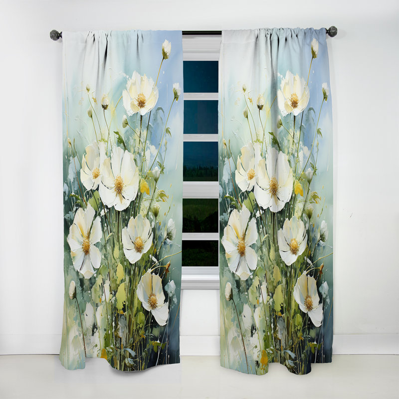 Verinda Meadow Whispers - Meadow Curtain - Velvet Room Darkening - 1 Panel, 52" W x 108" L