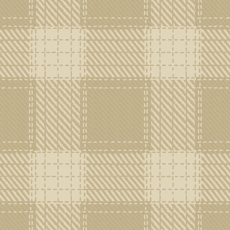 Campers Plaid, Dune, Premium Paper