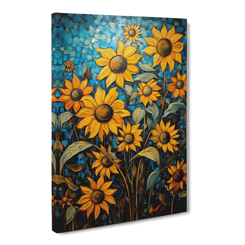 Sunflower Expressionism No.2 - No Frame Print, 76cm H x 50cm W x 3cm D