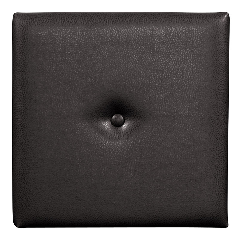 Décoration murale à bouton de bois, Noir, H 16 po x l 16 po x P 1 po