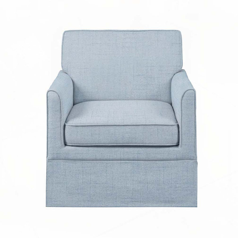 Fauteuil d'appoint à housse, Bleu clair