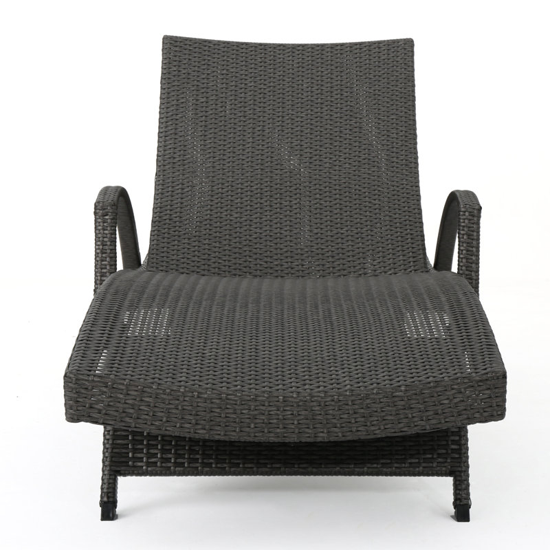 Blaise Outdoor Chaise Lounge Set , Cushion Included, Green