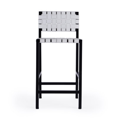 Bromley Iron and Leather 24.5" Counter Stool