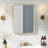 Aluminum Framed Rounded Rectangle Mirror, Wall Mounted Bathroom Vanity Mirror, Modern Horizontal/Vertical Entryway Wall Mirror-811529148-811529136