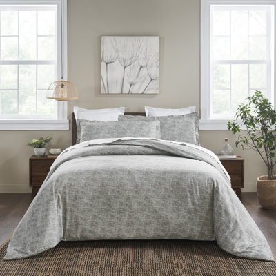 Ensemble de housse de couette en flanelle Breighanna