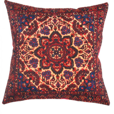 Coussin décoratif en velours Pasargad 16 po x 16 po