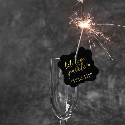 Cadre personnalisé sur mesure Let Love Sparkle